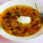 Грибной суп из сушеных грибов в мультиварке