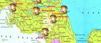 mushroom places Leningrad region