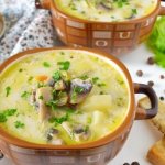 how to cook cheese soup with mushrooms