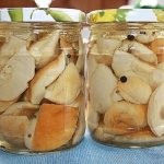 Marinated porcini mushrooms without vinegar