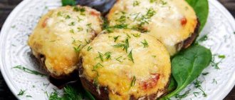 Champignons with cheese
