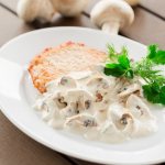 Creamy mushroom sauce with mushrooms for any dish