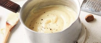 Sauce for julienne (julienne) with chicken and mushrooms. Recipe with sour cream, flour with cream, milk 