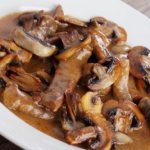 Pork stewed with mushrooms